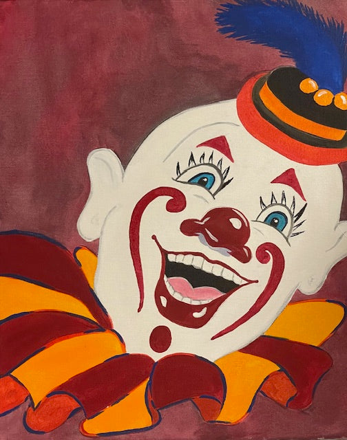 Howard- Original Acrylic Clown Painting