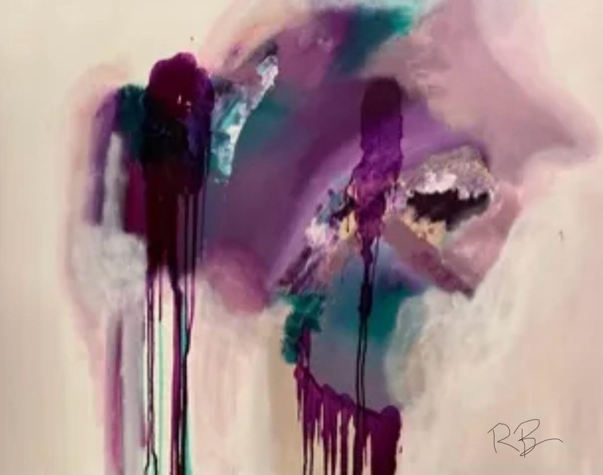 Aaliyah- Original Abstract Painting made with Acrylics and Alcohol Ink