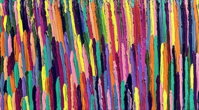 Harmony- Colorful Textured Palette Knife Abstract Painting