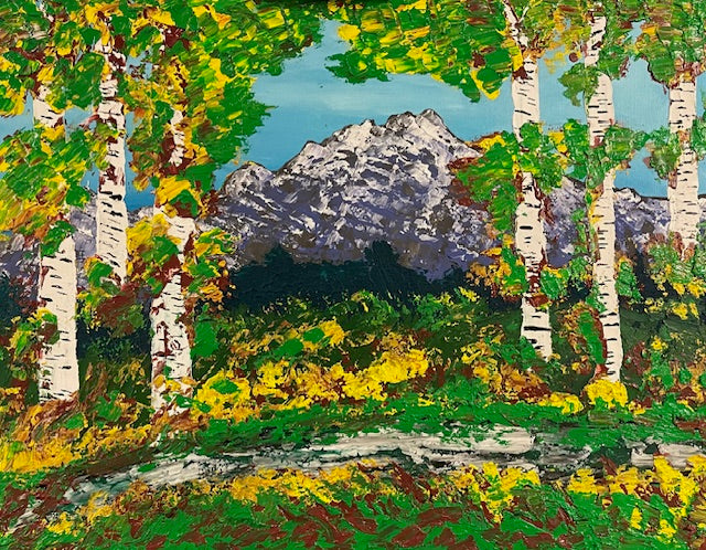 Parker- Palette Knife Landscape Painting