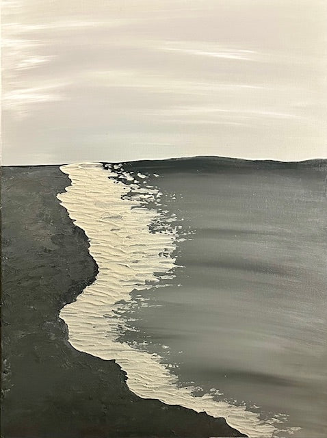 Swanky- Black and Gray Textured Water Scene