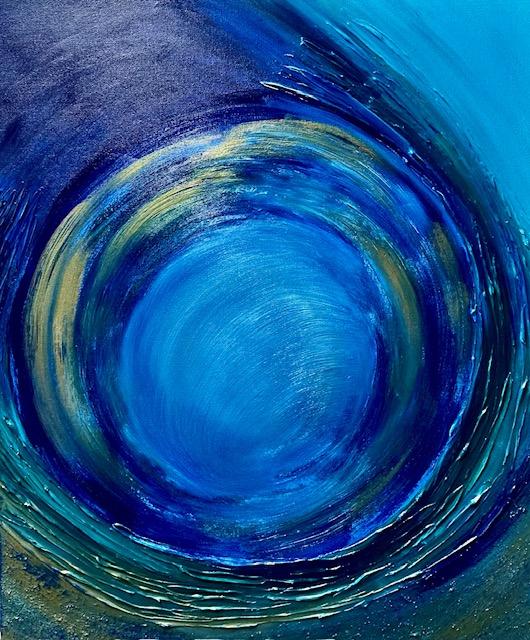 Elixir- Original Abstract Spiral Painting
